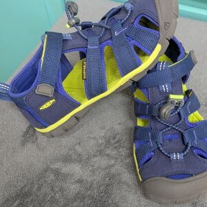 Keen Kids Blue and Yellow Sandals